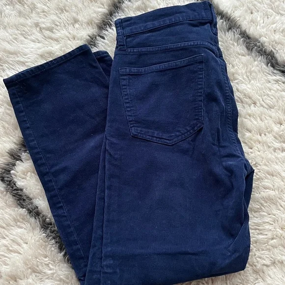 J.Crew Vintage Straight Corduroy Pants – Navy – 27P – Excellent Condition - Picture 3 of 5
